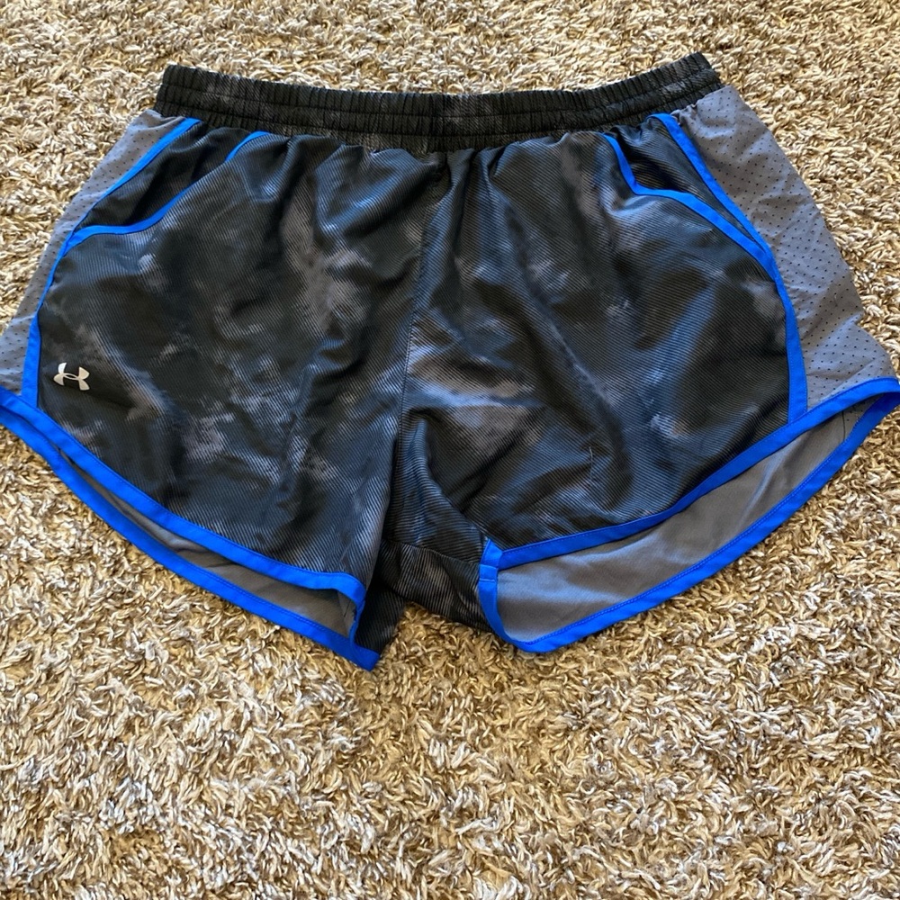 Under Armour Black and Gray Running Short